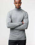 GENTI PULLOVER ROLL NECK COTTON LIGHTGREY
