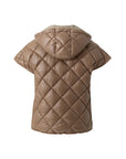 COSTER COPENHAGEN JACK SHORT QUILTED JACKET SAND OLIVE