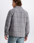 LAW OF THE SEA OVERSHIRT OCTOPUS MULTI COLOUR CHECK SHIRT SKY CAPTAIN