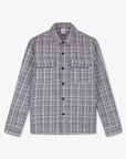 LAW OF THE SEA OVERSHIRT OCTOPUS MULTI COLOUR CHECK SHIRT SKY CAPTAIN