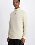 LAW OF THE SEA SWEATER MIND HALF ZIP SWEAT PARCHMENT