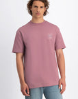 LAW OF THE SEA T-SHIRT SEISMIC ARTWORK TEE NOSTALGIA ROSE