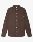 LAW OF THE SEA OVERHEMD TROY SOFT HERRINGBONE SHIRT CANTEEN