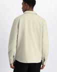 LAW OF THE SEA OVERHEMD TROY SOFT HERRINGBONE SHIRT SAND