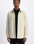 LAW OF THE SEA OVERHEMD TROY SOFT HERRINGBONE SHIRT SAND
