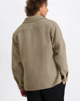 LAW OF THE SEA OVERSHIRT JUPITER STRUCTURED SHIRT TAUPE