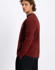LAW OF THE SEA VEST MONTY KNITTED CARDIGAN SABLE