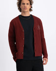 LAW OF THE SEA VEST MONTY KNITTED CARDIGAN SABLE