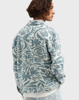LAW OF THE SEA JAS SAPPHIRE JACQUARD TRUCKER JACKET GREEN