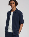 LAW OF THE SEA OVERHEMD BERMUDA STRUCTURED SHIRT SKY CAPTAIN