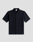 LAW OF THE SEA OVERHEMD SOLVIND JACQUARD SHIRT BLACK