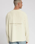 LAW OF THE SEA SWEATER THAUMAS GARMENT DYED LONGSLEEVE ALMOND MILK