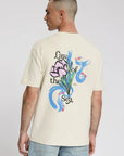LAW OF THE SEA T-SHIRT LIFE FLOW ARTWORK ALMOND MILK