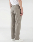 CISZERE PANTS LANDON SUIT TROUSERS PINSTRIPED TAUPE
