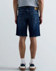 REPLAY MEN SHORT GROVER STRAIGHT-FIT JEANS MEDIUM BLUE