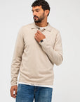 BUTCHER OF BLUE PULLOVER CLIFDEN POLO LIGHT SAND