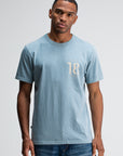 BUTCHER OF BLUE T-SHIRT ARMY 18 STENCIL TEE HORIZON BLUE VD