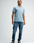 BUTCHER OF BLUE T-SHIRT ARMY 18 STENCIL TEE HORIZON BLUE VD