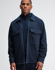 BUTCHER OF BLUE OVERSHIRT PERRY ZIP DARK ALASKA BLUE