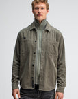 BUTCHER OF BLUE OVERSHIRT COLBY CORD MOCHA BROWN