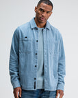 BUTCHER OF BLUE OVERSHIRT COLBY CORD HORIZON BLUE
