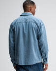 BUTCHER OF BLUE OVERSHIRT COLBY CORD HORIZON BLUE