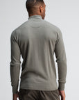 BUTCHER OF BLUE PULLOVER STRUCTURE HALFZIP GRANITE GREEN