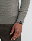 BUTCHER OF BLUE PULLOVER STRUCTURE HALFZIP GRANITE GREEN