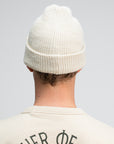 BUTCHER OF BLUE BEANIE ARMY WOOL HOOK BEIGE GREY