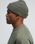 BUTCHER OF BLUE BEANIE ARMY WOOL HOOK DARK GRANITE GREEN