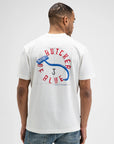 BUTCHER OF BLUE T-SHIRT VINTAGE HOOK LOOSE TEE TITAN WHITE