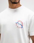 BUTCHER OF BLUE T-SHIRT VINTAGE HOOK LOOSE TEE TITAN WHITE