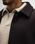 BUTCHER OF BLUE JAS LEAP WOOL JACKET TOPAZ BROWN