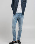 REPLAY MEN JEANS ANBASS SLIM-FIT LIGHT BLUE