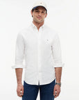 TOMMY HILFIGER OVERHEMD REGULAR FIT OXFORD OPTHIC WHITE