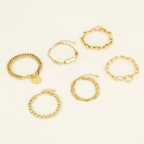 MY JEWELLERY SIERADEN ARMBANDEN REFILL GOLD & SILVER