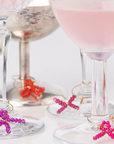 MY JEWELLERY WIJNGLAS-BEDELS STRIKJES COLORS