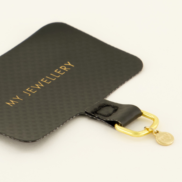 MY JEWELLERY TELEFOONKOORD-BEVESTIGING LANYARD BLACK