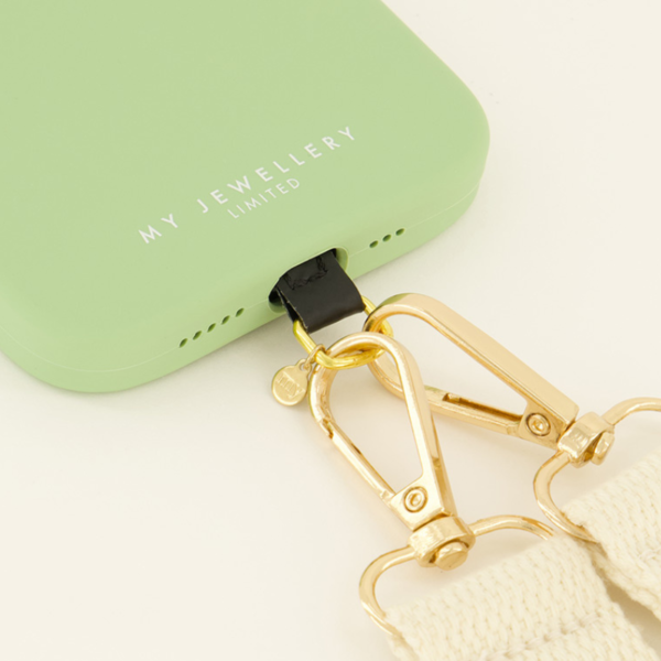 MY JEWELLERY TELEFOONKOORD-BEVESTIGING LANYARD BLACK