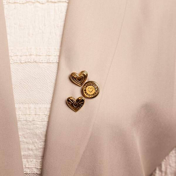 MY JEWELLERY BROCHE SET THE NEW ICONICS GOLD