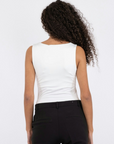 NEO NOIR TOP SOPHIA JERSEY OFF WHITE