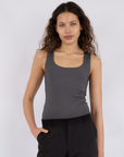 NEO NOIR TOP SOPHIA JERSEY ANTRACIT