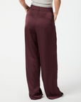 NEO NOIR PANTS EMMETT HEAVY SATEEN BURGUNDY