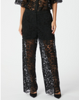 NEO NOIR PANTS LAMI LACE BLACK