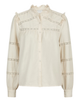 NEO NOIR BLOUSE ISALA CORDUROY IVORY