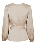 NEO NOIR BLOUSE RISTA HEAVY SATEEN CHAMPAGNE