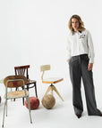 COSTER COPENHAGEN BLOUSE MET RIBBOORD WHITE