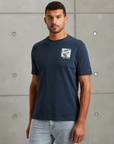 CAST IRON T-SHIRT ARTWORK JERSEY PEACHED SEA STORM