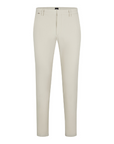 BOSS MEN PANTS SLIM FIT STRETCH COTTON OPEN WHITE