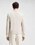 BOSS MEN JACK PUFFER MIXED MATERIALS OPEN WHITE